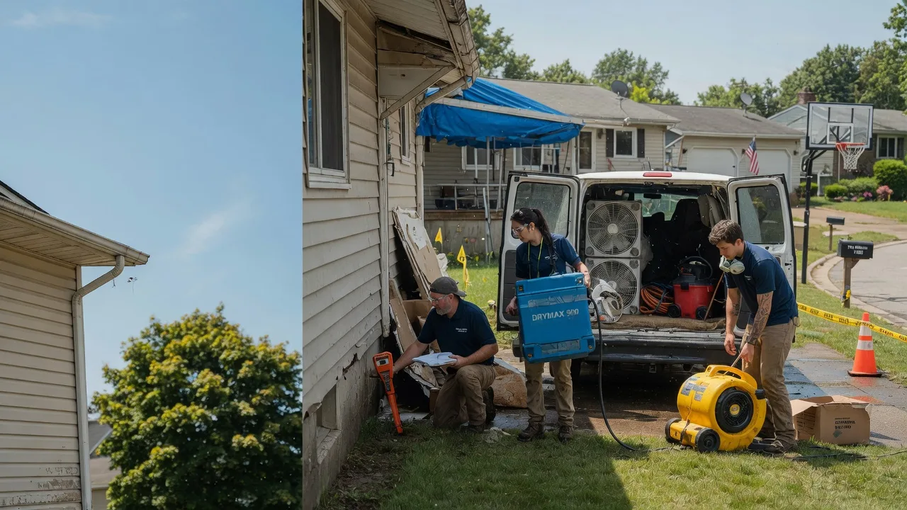 Ceiling Leak Cleanup in Lafayette, NJ near me